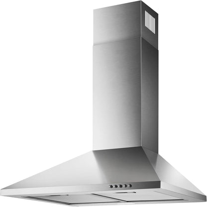 24 Inch Wall Mount Range Hood, Stainless Steel Range Hood 450 CFM