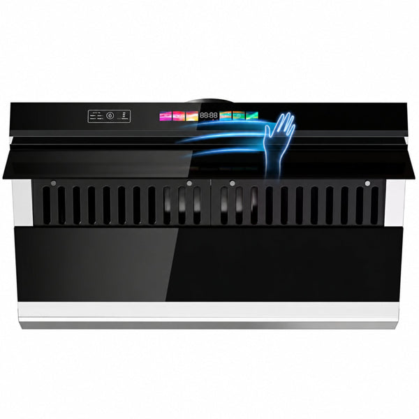 Wall Mount Range Hood Designed for Effortless Cooking, 900 CFM, Convertible Ducted/Ductless, Touch Control