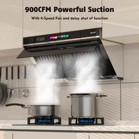 36 In. 900 CFM Convertible Wall Mount Range Hood in Stainless Steel under Cabinet Range Hood