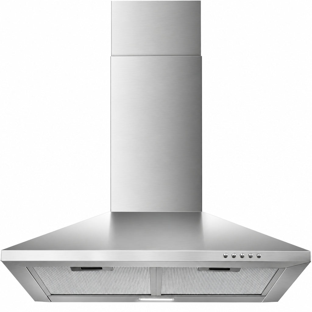 24 Inch Wall Mount Range Hood, Stainless Steel Range Hood 450 CFM