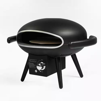 Outdoor Pizza Oven Built for Rapid Heating, 12 Inch Stone, Rotatable Motor, ETL Certified, 950°F Max Temp